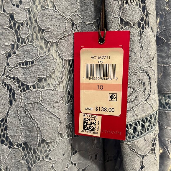 Vince Camuto Lace A-Line Long Sleeve Dress - Picture 4 of 4